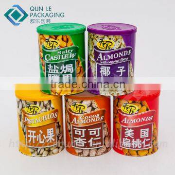 Snack Use and Air Proof Cardboard Tin