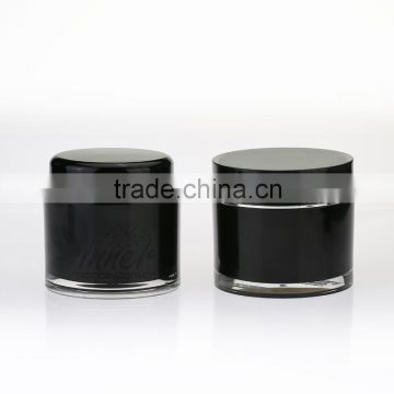 Shangyu Factory 200ml Black Color Plastic Cream Jar