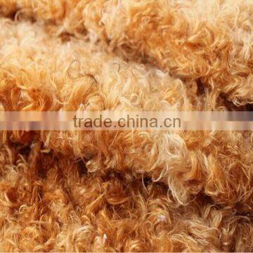 Korea fake fur fabric Curly plush toy fabric