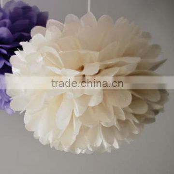 Decorative Wedding Wreath Tissue Paper Party Pom Poms