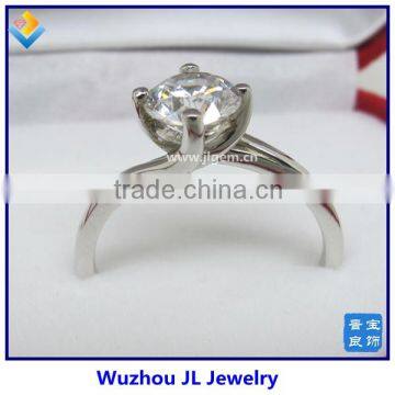 True Love Diamond Brilliant AAA CZ Кольцо для свадьбы из 925-тиллирового серебра