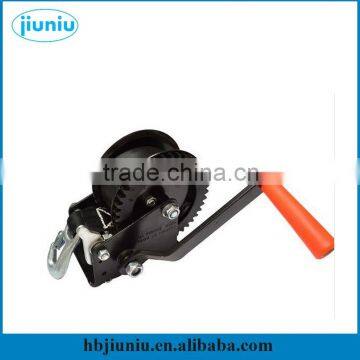 Black stainless steel manual hand winch 4x4