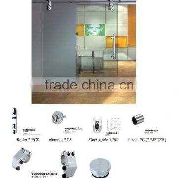 The meeting room creative design stainless steel sliding door track roller