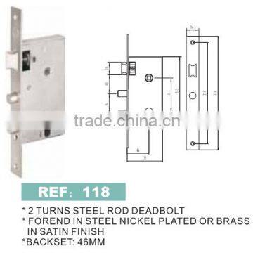 flat door cylinder lock