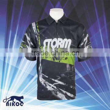 cooldry sublimated half zipper-up warmup shooting shirts wholesale