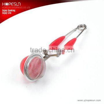 New design colorful silicone tea infuser with stainless steel