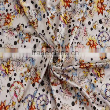 Flower Designes of Digital Print Cotton Woven Fabric Textiles for Girl Dress photo-2