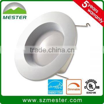 COB 120V UL CUL Energy Star Ra80 Ra90 6" LED Downlight 13W