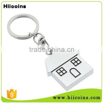 Factory Personalized Wholesale Custom Metal House Keychain