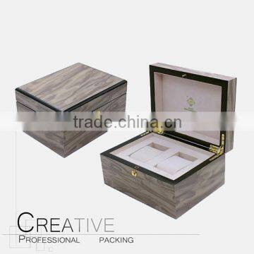 Luxury Large 2 slots Wooden Watch Box