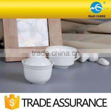 Hotel Chafing White Ceramic Soup Tureen photo-2