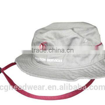 wholesale bucket hat/ custom bucket hat/ white bucket hat with string