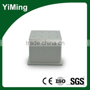 YiMing Manufacture Electrical Fittings White Colour PVC Switch Box