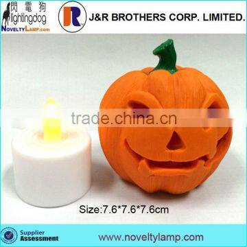 3"Halloween pumpkin lamp led candle pumpkin light