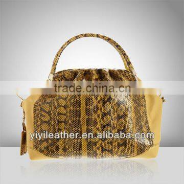 V421-New product for 2015,fashion python snake leather tote handbag,lady handbag woman