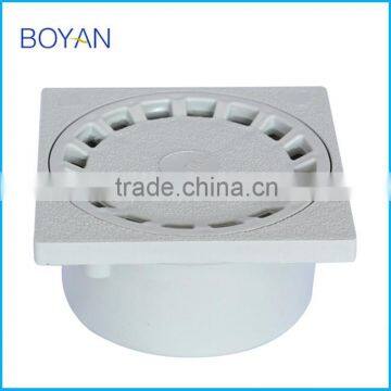 China Supplier Bathroom PVC Round Shower Plastic Floor Drain