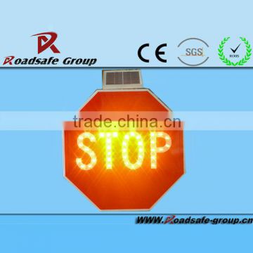 Super Brightness LED Informative Display Solar Traffic Warning Signs