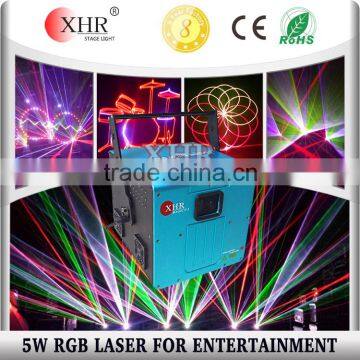 Professional rgb laser light laser stage lighting nightclub 5w disco laser light