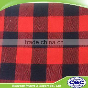 100% cotton yarn dyed check shirt fabric