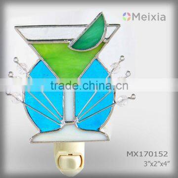 MX170152 stained glass decoration mini night light for night club