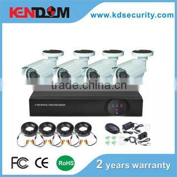 CCTV dvr kit 1.0 Megapixel waterproof camera AHD 4ch cctv dvr kit