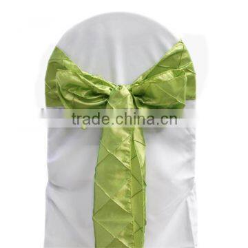 Elegant taffeta pintuck chair cover sash,table runner for wedding