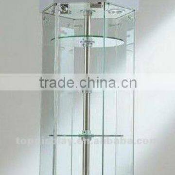 top rotating glass display cabinet