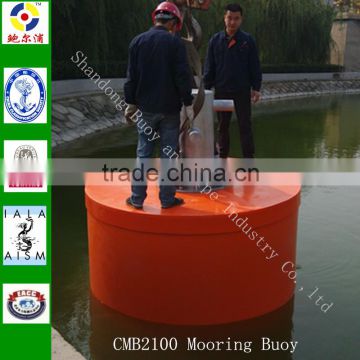 Polyethylene mooring buoy