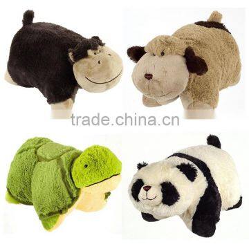 Alibaba China cutom plush pillow animal stuffed plush animal toy pet pillow