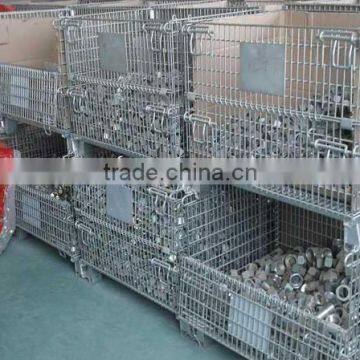 Hot Sales Metal Wire Mesh Cage With Forklift Feet Mesh Cage