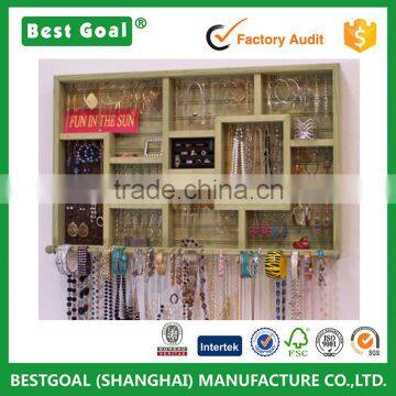 Wholesale Jewelry Retail Store Wooden Jewelry Showcase