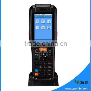 wireless mobile 3G pos terminal with SIM card slot, built-in thermal printer