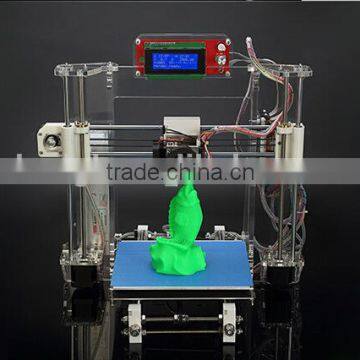 Hot new design 3D printer acrylic material DIY 3D printer reprap prusa i3 kit lcd screen easy operation offline printing machine