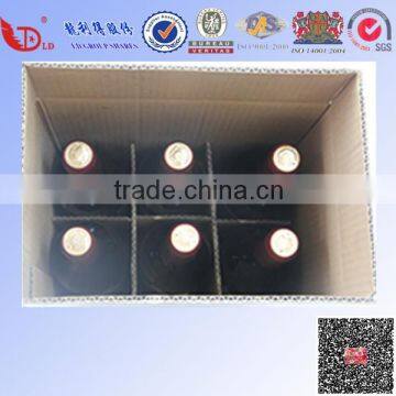 Delivery beverage & wine packaging carton box with insert