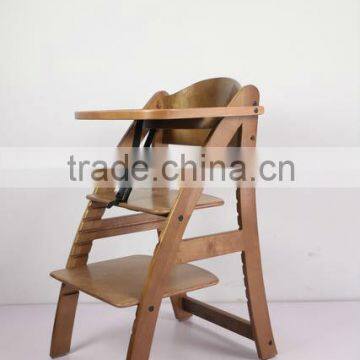 Wooden baby dining high chair