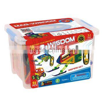 123PCS brain toys 3d building model