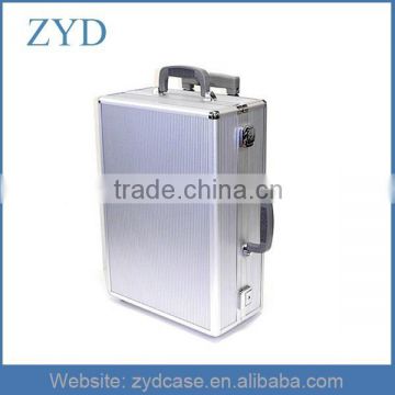 Aluminum Lockable Luggage Case Silver Rolling Tool Box, ZYD-TL032