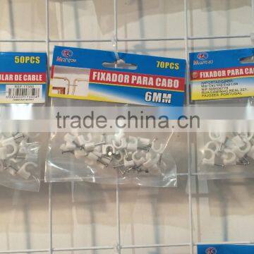Supply Nail Wire Clips/nail Cable Clips/nail Cable Clamps 8mm With Hanging Card photo-5