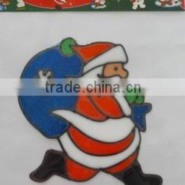 China Made Christmas Window Sticker/Opp Bag Packing Sticker/ Holiday Decoration