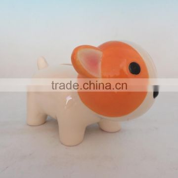 dog shape ceramic money box