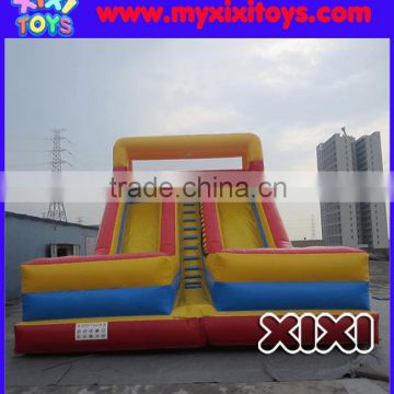 XIXI High Quality PVC Dual Lane Inflatable Dry Slides For Sale