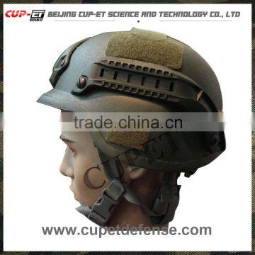 CUPET-PP/CUPET-PK green with rail pasgt nij iiia ballistic bullet proof helmets