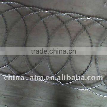 hot dipped galvanized flat type concertina razor barbed wire