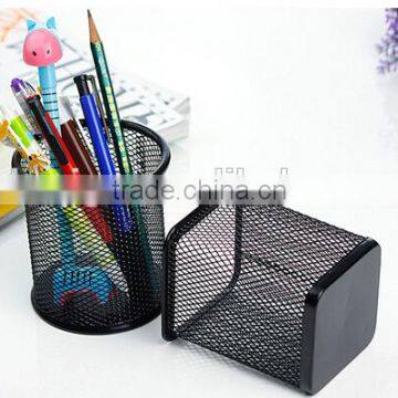 Round or Square Metal Mesh Pen Holder or Stand
