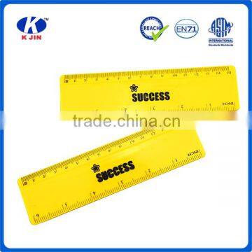 fashion design 15cm plastic wooden ruler with custom logo