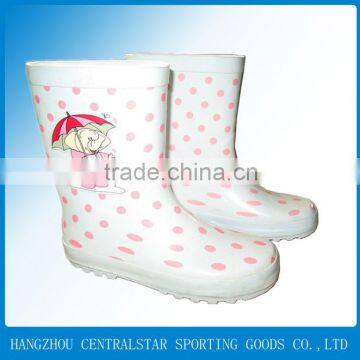 new white rubber rain boots kids knee high