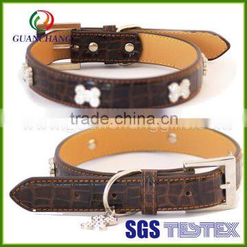 Custom various inovation design eco-friendly scented leather hemp dog collar extenders bulk business for sale