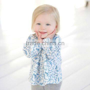 DB183 dave bella spring autum 100% cotton baby shirts baby tops