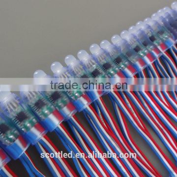 5v 0.3w 50pcs/strand ws2801 ws2811 12mm rgb led string lights