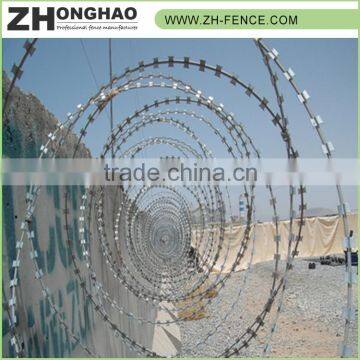 Powder Coated Eco-friendly Galvanized Iron Razor Fence Wire photo-5